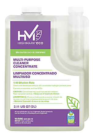 Highmark ECO Glass And Mirror Cleaner Concentrate 2 Liters - Office Depot