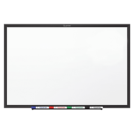 Quartet® Standard Melamine Dry-Erase Whiteboard, 36" x 48", Aluminum Frame With Silver Finish