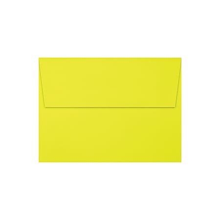 LUX Invitation Envelopes, A7, Peel & Stick Closure, Citrus, Pack Of 500