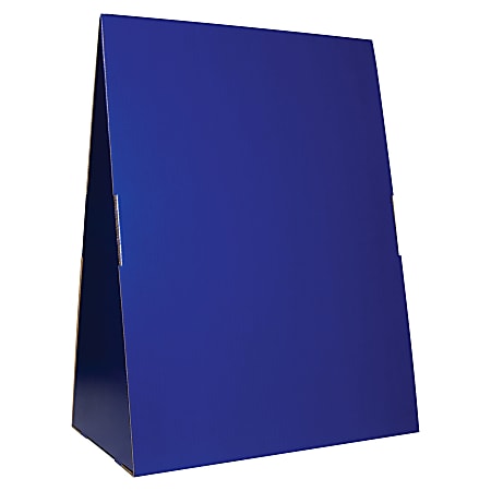 Flipside Spiral-bound Flip Chart Stand - 14" Height x 24" Width x 33" Depth - Floor, Portable, Tabletop - Blue