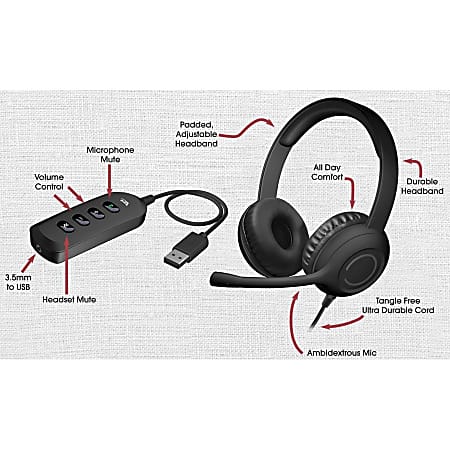 Cyber acoustics usb headset deals