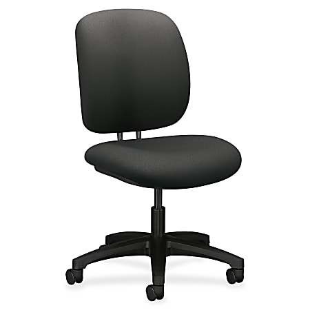 HON® ComforTask 5900 Series Armless Task Chair, Iron Ore/Black