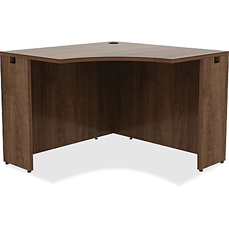 Lorell® Essentials 42"W Corner Computer Desk, Walnut