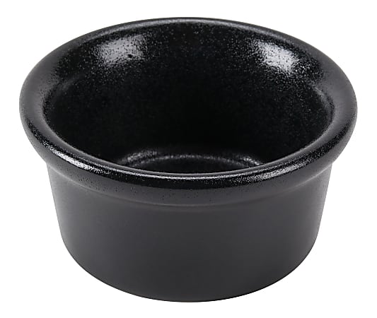 Foundry Round Ramekin Dishes, 3.5 Oz, 3 5/8", Black, Pack Of 36 Dishes