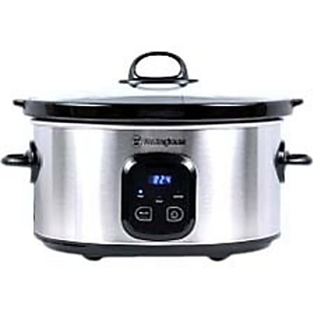 Westinghouse 7-Quart Slow Cooker, Silver