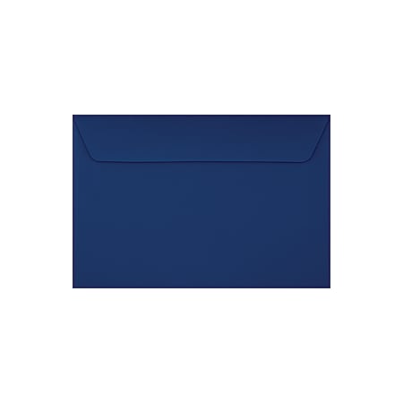 LUX Booklet 6" x 9" Envelopes, Peel & Press Closure, Navy, Pack Of 50