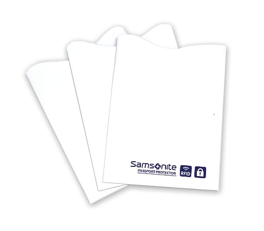 Samsonite RFID Sleeves White Pack Of 3 - Office Depot