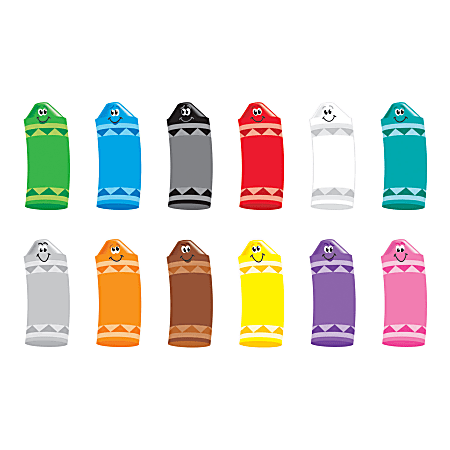 Trend® Classic Accents® Variety Pack, Crayon Colors, Pre-K To Grade 6, Pack Of 72