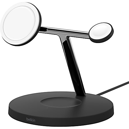 Belkin BoostCharge Pro 3-in-1 Wireless Charger with Official MagSafe Charging 15W - Input connectors: USB