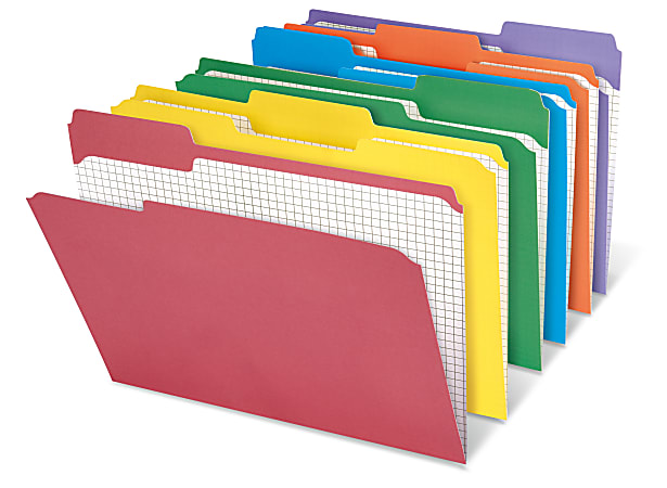 Office Depot® Brand Reinforced Tab Color File Folders