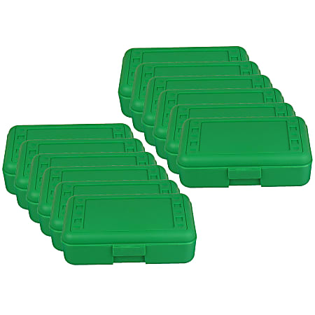 Romanoff Pencil Boxes 2 1 2 H x 8 1 2 W x 5 1 2 D Green Pack Of 12 Boxes