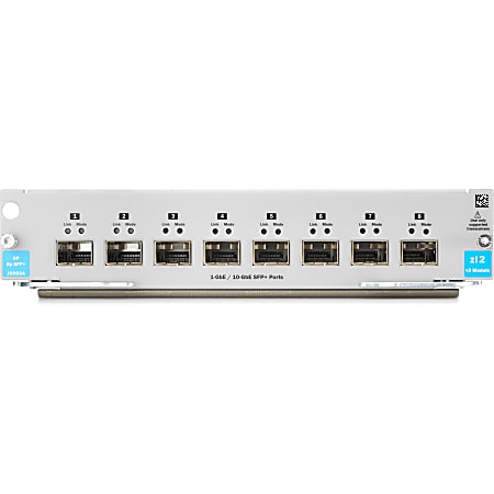 HPE 8 Ports 1G/10GbE SFP+ MACsec v3 zl2 - For Data Networking, Optical NetworkOptical FiberGigabit Ethernet, 10 Gigabit Ethernet - J9993A