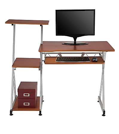 Brenton Studio® Limble 46"W Computer Desk, Cherry