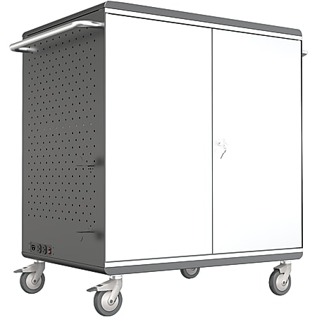 Balt® A La Cart Steel Tablet Security And Charging Cart, XL, 39.5" x 41.25" x 23.75", Gray, 27726A