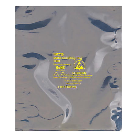 Office Depot® Brand Open End Static Shielding Bags, 5" x 7", Transparent, Case Of 1000
