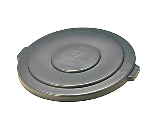 Rubbermaid Commercial Brute 55-Gallon Container Lid - Round - 29.1" Diameter - Plastic, High-density Polyethylene (HDPE) - Gray - 1 Each