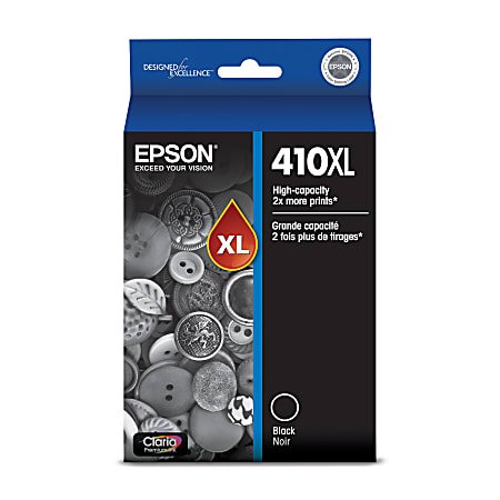 Epson® 410XL Claria® Premium High-Yield Black Ink Cartridge, T410XL020-S