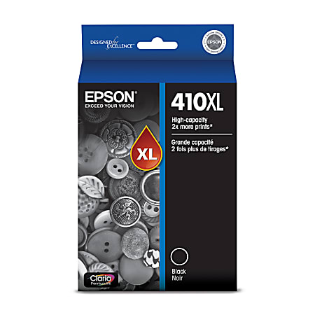 Epson® 410XL Claria® Premium High-Yield Black Ink Cartridge,