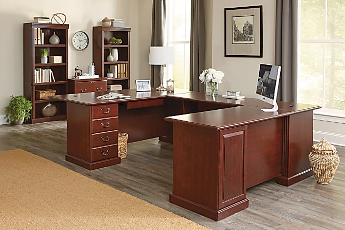 Sauder u shaped shop desk