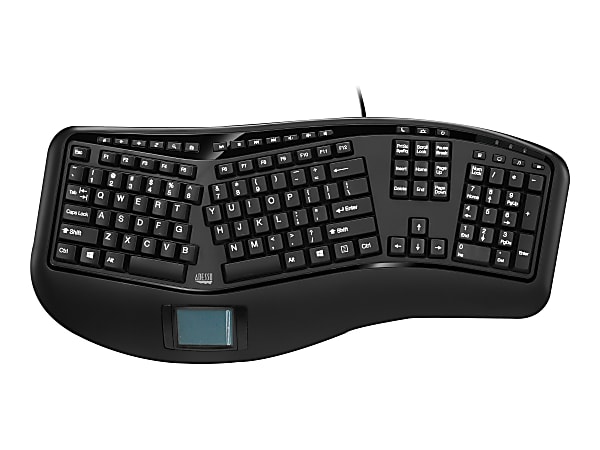 Adesso Tru-Form 450 Ergonomic Touchpad Keyboard For Windows