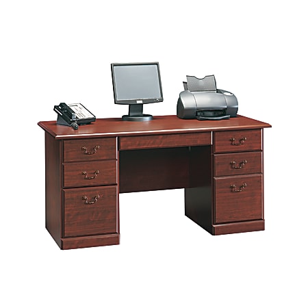 Sauder® Heritage Hill 60”W Executive Desk, Classic Cherry
