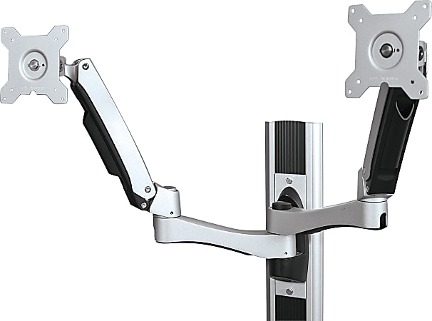 Balt® HG Workstation Wall Mount Kit, Additional Monitor Arm Mount, 4.53" x 4.53" x 16.26", Gray, 66646