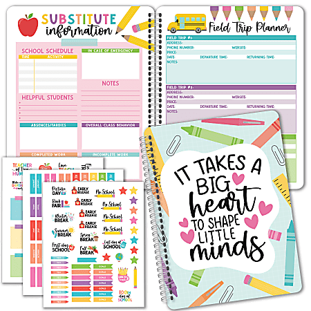 Hadley Designs Undated Teacher Planner and Lesson Plan Book, Colorful