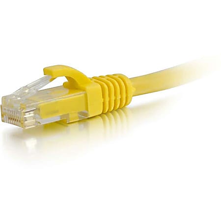 C2G 25ft Cat6 Ethernet Cable - Snagless Unshielded (UTP) - Yellow - Category 6 for Network Device - RJ-45 Male - RJ-45 Male - 25ft - Yellow