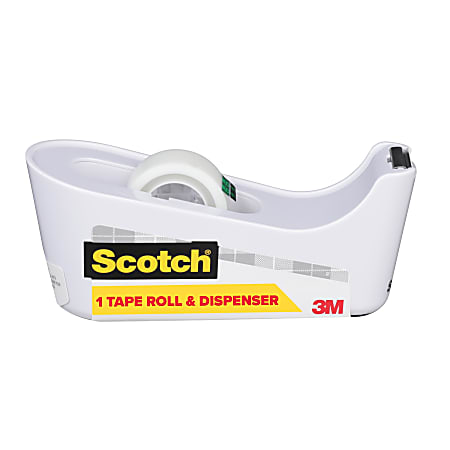 Scotch® Desk Tape Dispenser, 100% Recycled, Assorted Colors