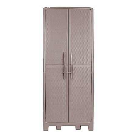 Inval 72"H Storage Cabinet/Wardrobe, Taupe