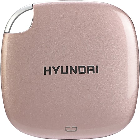 Hyundai 512GB Portable External Solid State Drive, HTESD500RG, Rose Gold