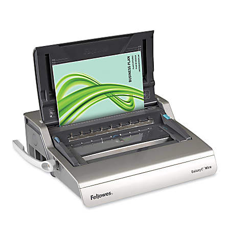 Fellowes® Galaxy Electric Heavy-duty Wire Binding Machine with Starter Kit, Binds 130 Sheets, Gray