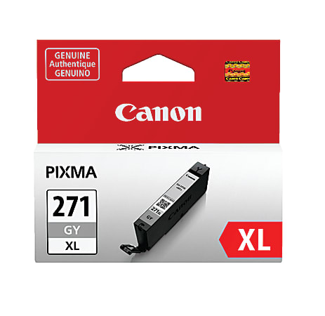 Canon® CLI-271XL Gray High-Yield Ink Tank, 0340C001