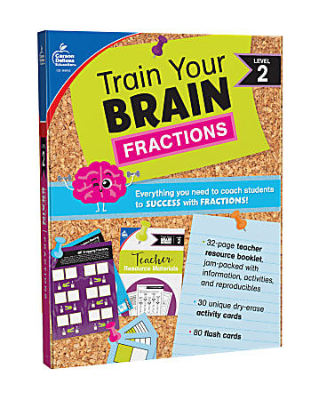 Carson-Dellosa Train Your Brain: Fractions Level 2 Classroom Kit, Grades 3 - 5