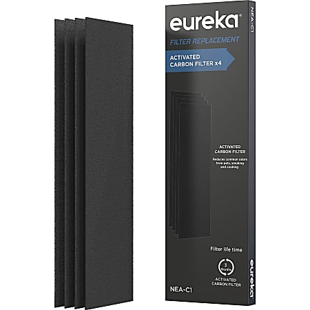 Eureka Air 3-in-1 Purifier Pre-Filter, HEPA/Activated Carbon, Remove Odor, Remove Dust, 6.1"H x 1.6"W, 4