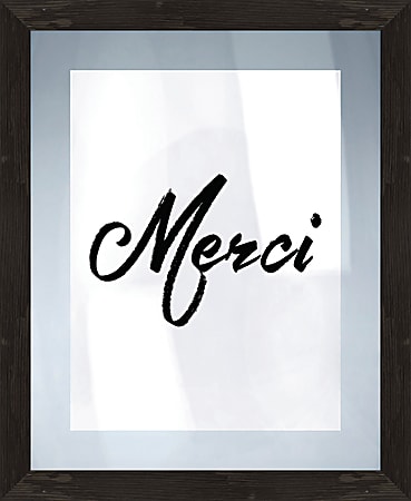 PTM Images Framed Art, Merci, 22 3/4"H x 18 1/4"W