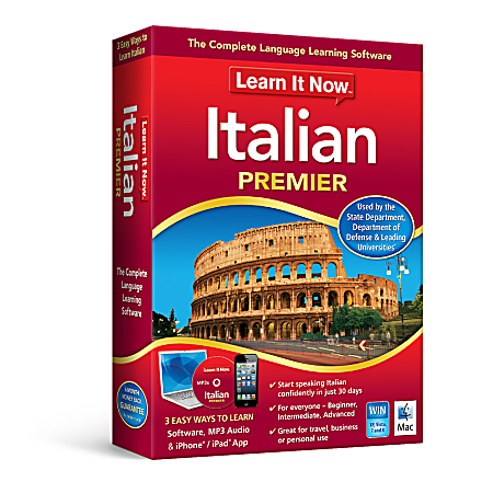 Learn It Now™ Italian, For Mac®