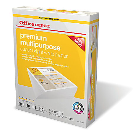 Office Depot® Brand Multipurpose Paper, Legal Size Paper, 20 Lb, Ream Of 500 Sheets