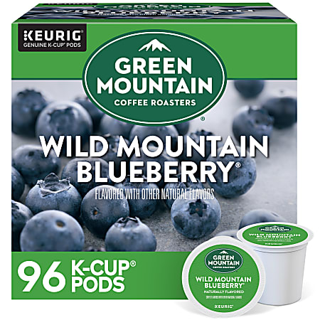Green Mountain Coffee Roasters Wild Mountain Blueberry Keurig Single-Serve K-Cup Pods, Light Roast, 24 Pods Per Pack, Case Of 4 Packs