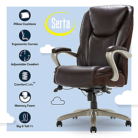 Serta hensley big and best sale tall executive chair