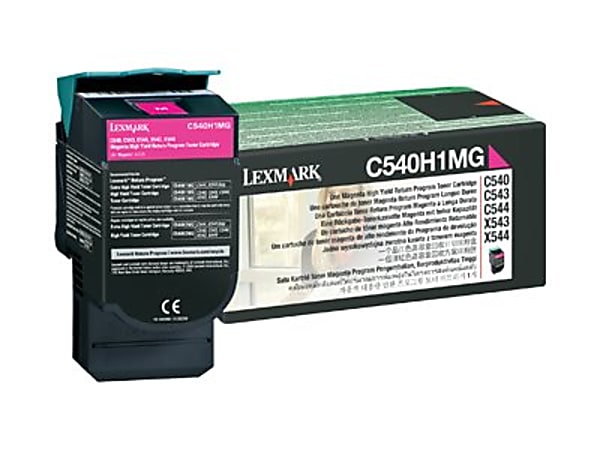 Lexmark - High Yield - magenta - original - toner cartridge LRP - TAA Compliant - for Lexmark C540, C543, C544, C546, X543, X544, X546