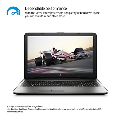 HP 15-ay052nr Laptop, 15.6" Screen, 6th Gen Intel® Core™ i3, 4GB Memory, 1TB Hard Drive, Windows® 10 Home