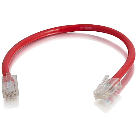 C2G 6in Cat5e Non-Booted Unshielded (UTP) Network Patch Cable - Red