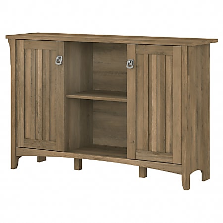 Bush Furniture Salinas Accent Storage Cabinet With Doors, Reclaimed Pine, Standard Delivery