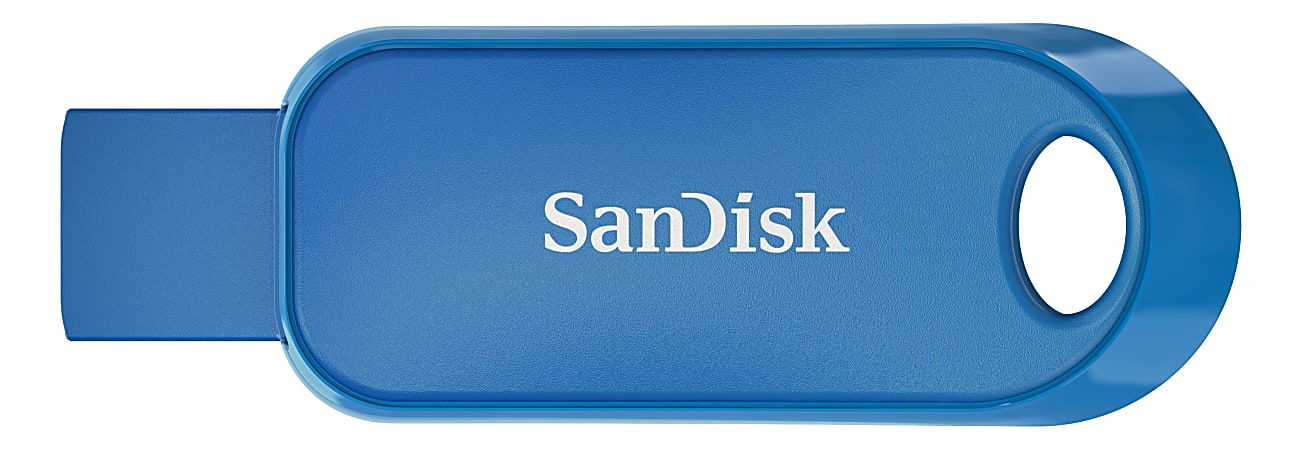 Sandisk Cruzer Snap USB Flash Drive, 32GB, Blue
