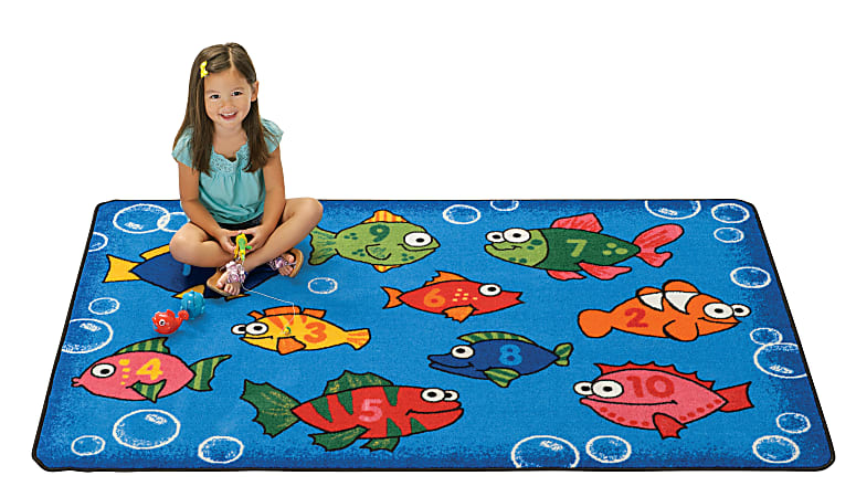 Carpets For Kids KID$Value Rug, 4' x 6', Something Fishy