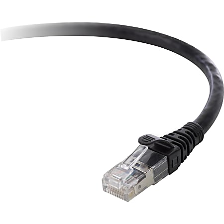 Belkin Cat5e Network Cable - RJ-45 Male Network - RJ-45 Male Network - 15ft - Black