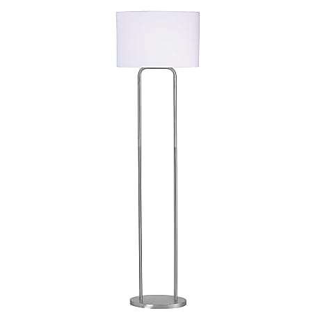 Kenroy Duet Floor Lamp, 58"H, Silver