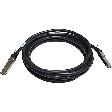 HPE Network Cable - 16.40 ft Network Cable for Network Device - First End: 1 x QSFP+ Network - Second End: 1 x QSFP+ Network - Black