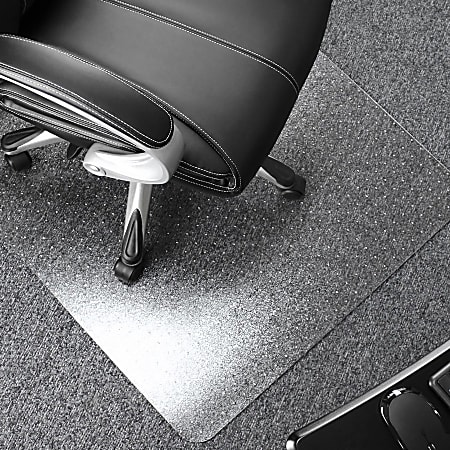 Heavy-Duty Unbreakable Rubber Desk Chair Mat for Carpet Floors